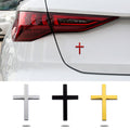 3D metal cross bumper sticker car emblem decal