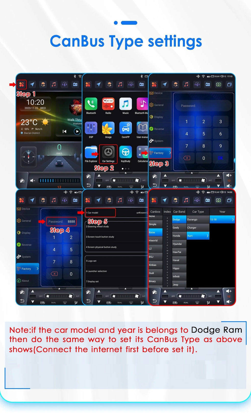 9.7" CarPlay Android Auto Head Unit for Dodge Ram 2013-2018 - image 42