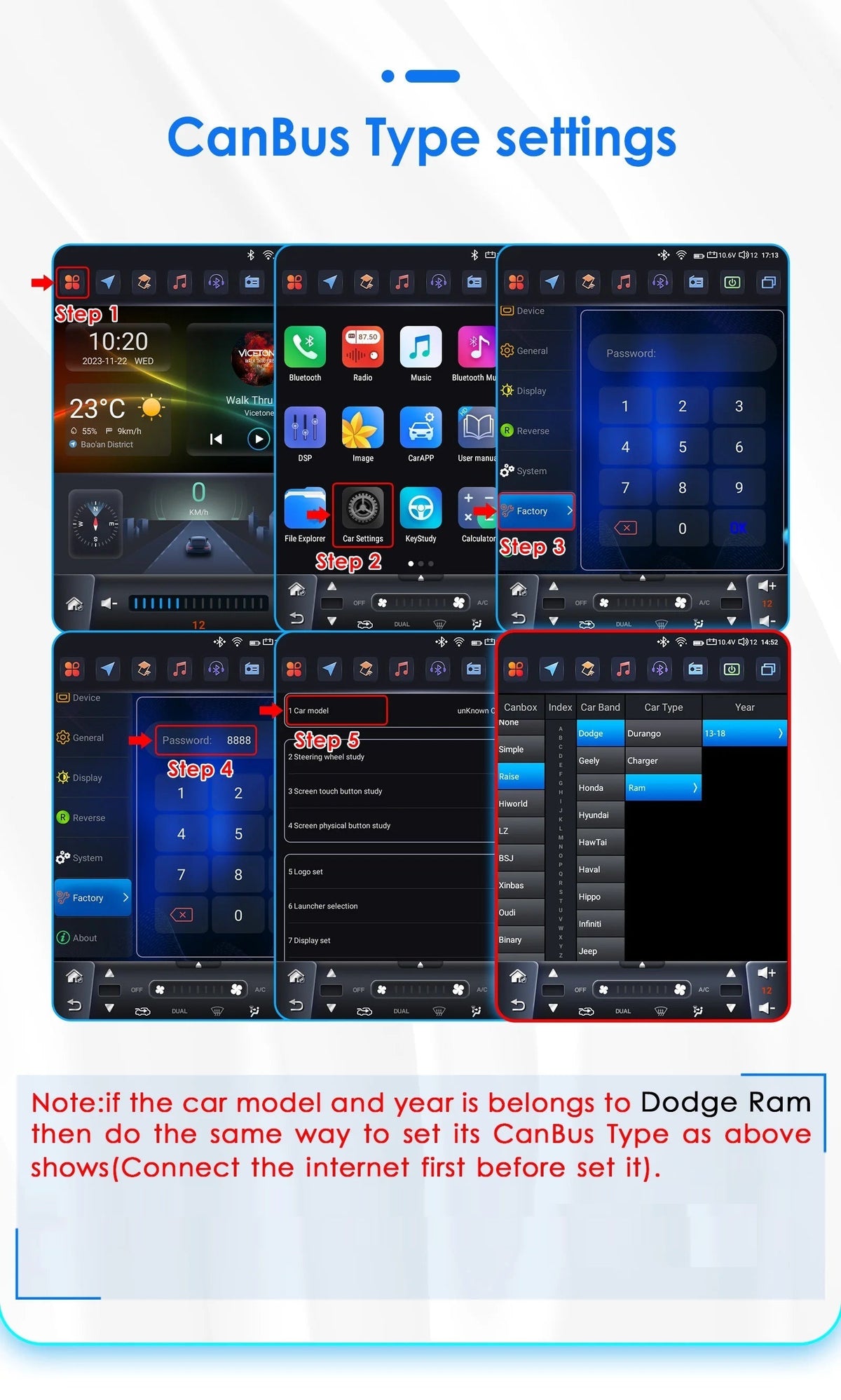 9.7" CarPlay Android Auto Head Unit for Dodge Ram 2013-2018 - image 42