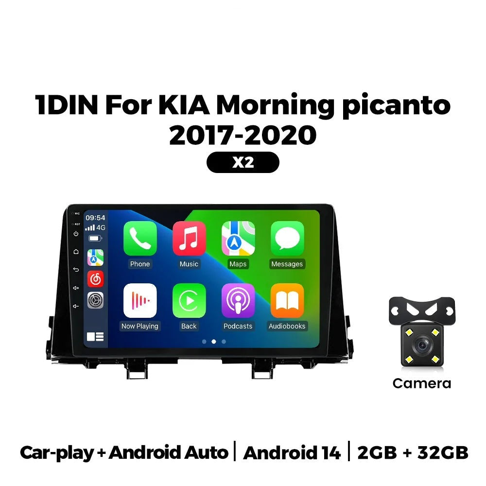 KIA Morning 2017-2020 Wireless CarPlay & Android Auto 9-Inch Player - image 9
