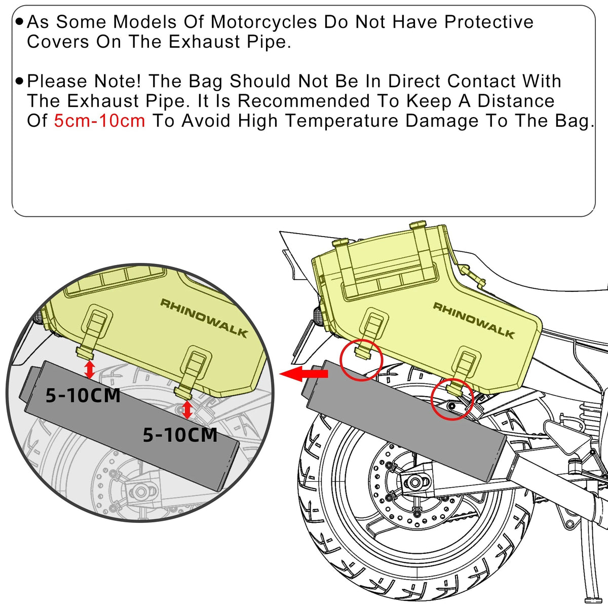 Rhinowalk Waterproof Motorcycle Side Bags 18-48L - image 10