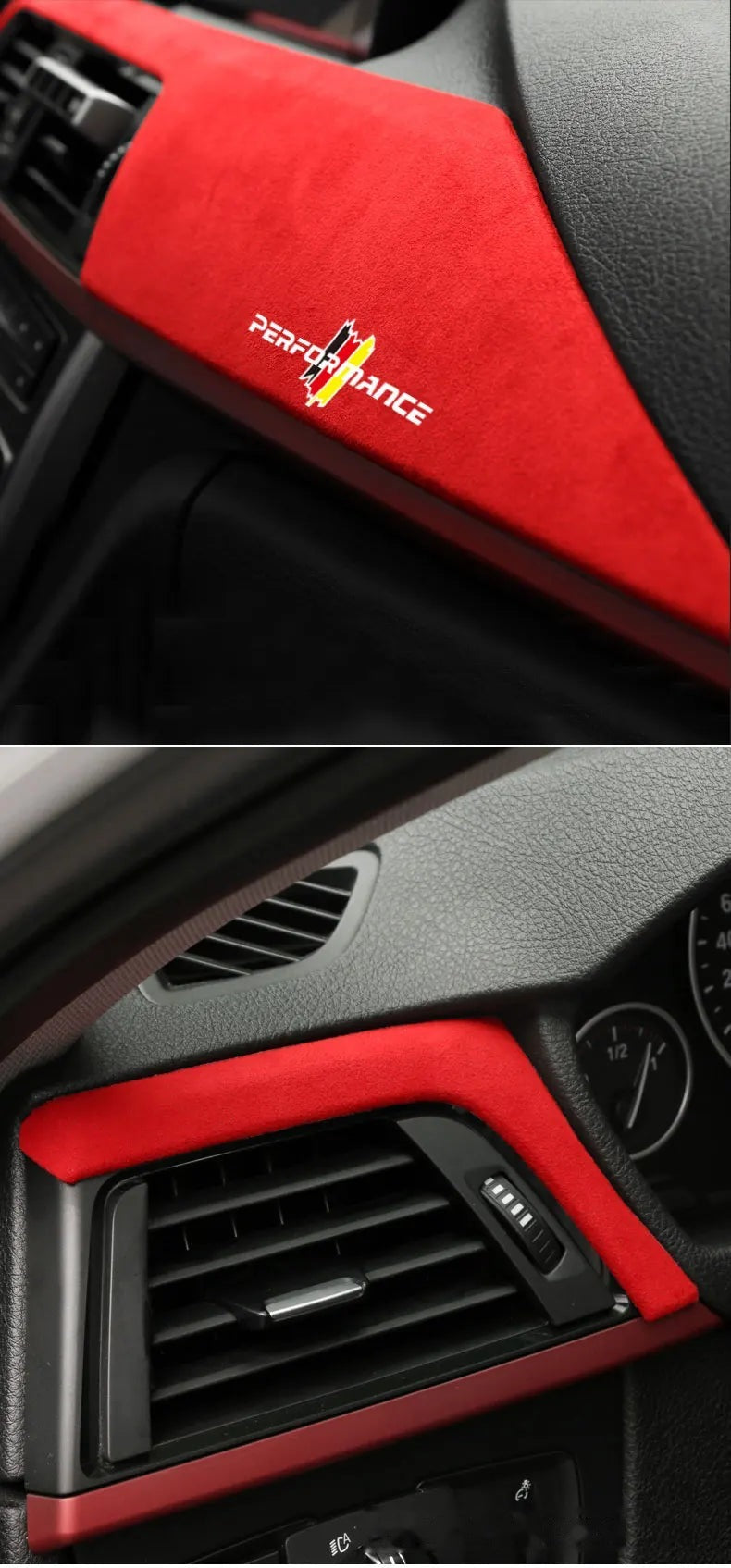 Suede Dashboard Panel Cover Trim for BMW 3 Series F30 and 4 Series