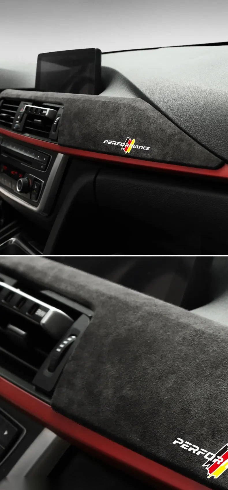 Suede Dashboard Panel Cover Trim for BMW 3 Series F30 and 4 Series