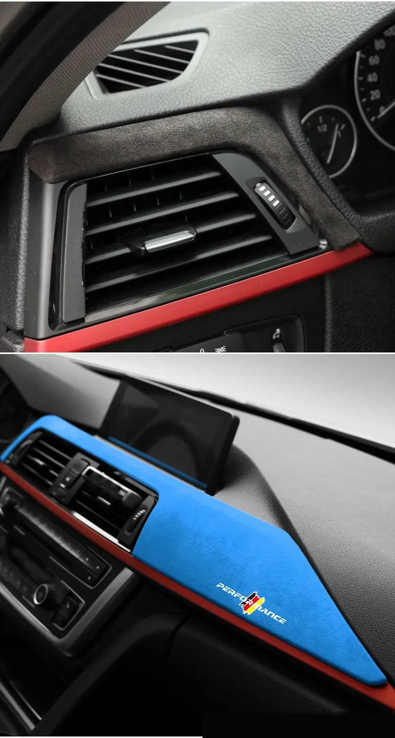Suede Dashboard Panel Cover Trim for BMW 3 Series F30 and 4 Series