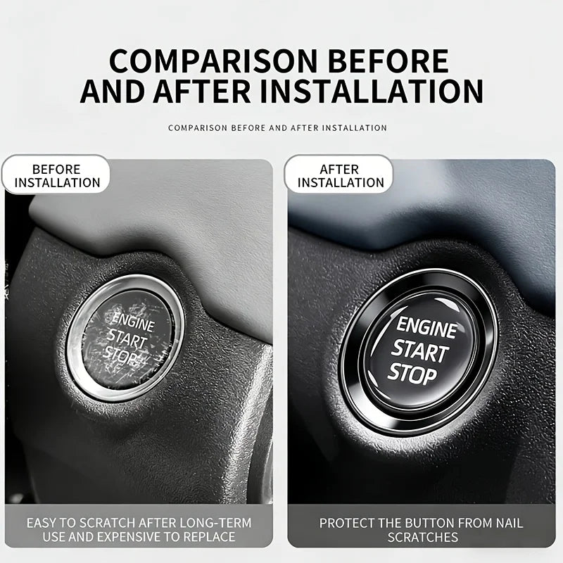 Clear Protective Sticker for Car Start/Stop Button