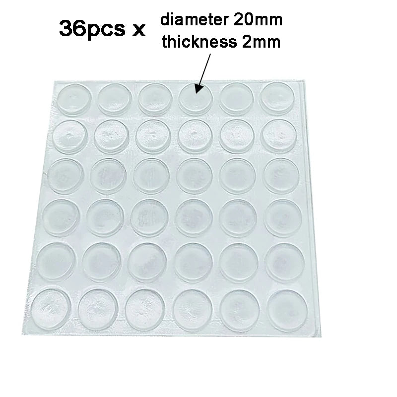 100pc Soft Silicone Anti-Slip Bumper Pads for Cabinets and Drawers - view 21