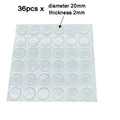 100pc Soft Silicone Anti-Slip Bumper Pads for Cabinets and Drawers - view 21