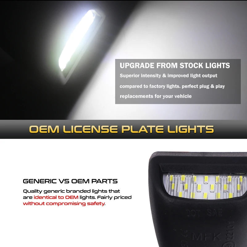Canbus LED License Plate Light for Chevy Silverado GMC Sierra - image 4