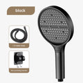 15cm High-Pressure Shower Head with Hose – 3 Modes