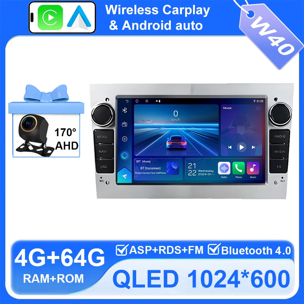 7-inch Android Car Radio with CarPlay GPS for Opel Astra Vectra Zafira - image 21