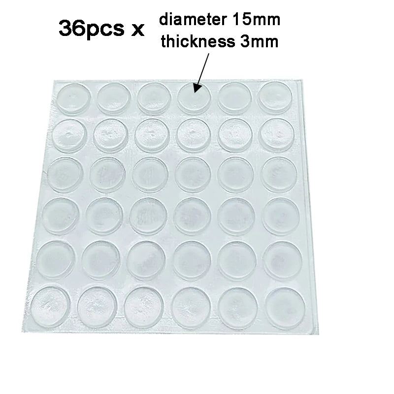 100pc Soft Silicone Anti-Slip Bumper Pads for Cabinets and Drawers - view 23