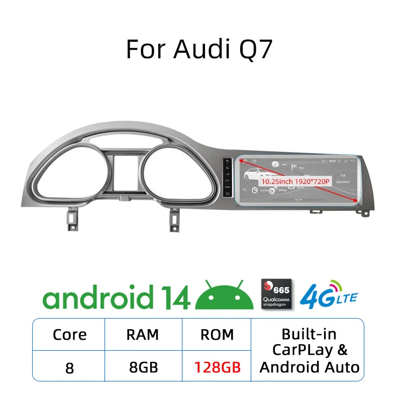 Android 14 Multimedia Player for Audi A4 A5 A6 Q7 - image 11
