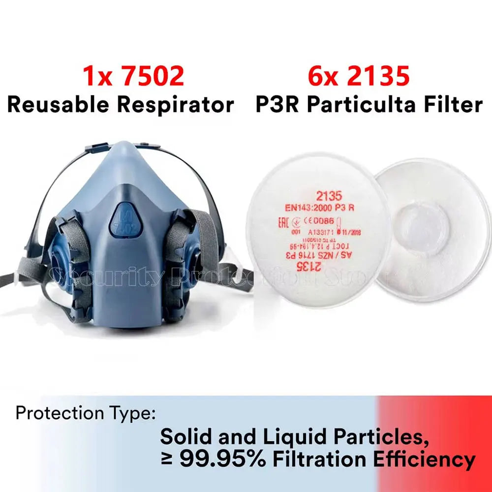 7-in-1 P100 Respirator Filter Kit for 3M 7502 Masks - image 18