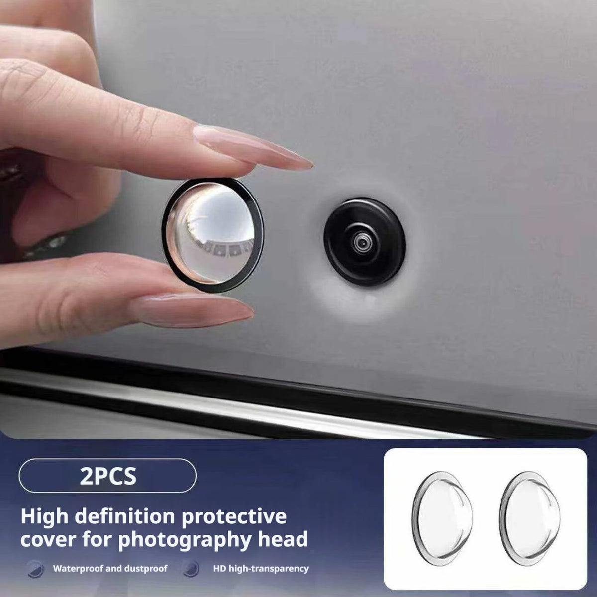 Car Backup Camera Protective Cover, Clear Rainproof Dustproof Shield