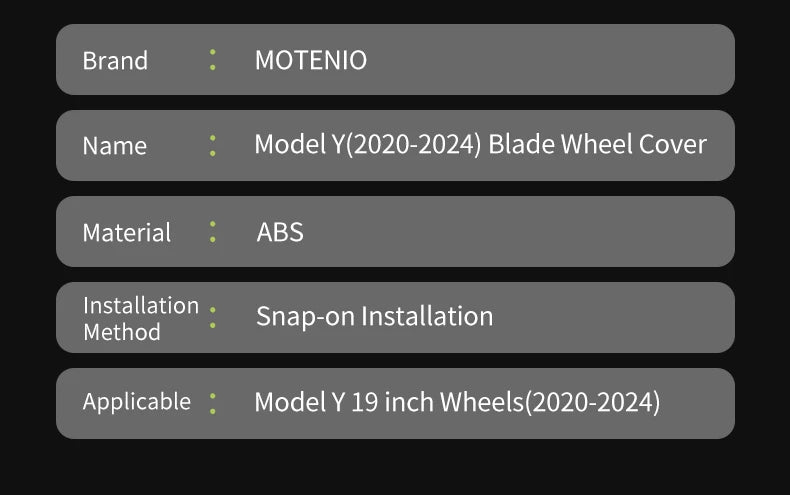 19-Inch Blade Wheel Covers for Tesla Model Y 2020-2024 - image 26
