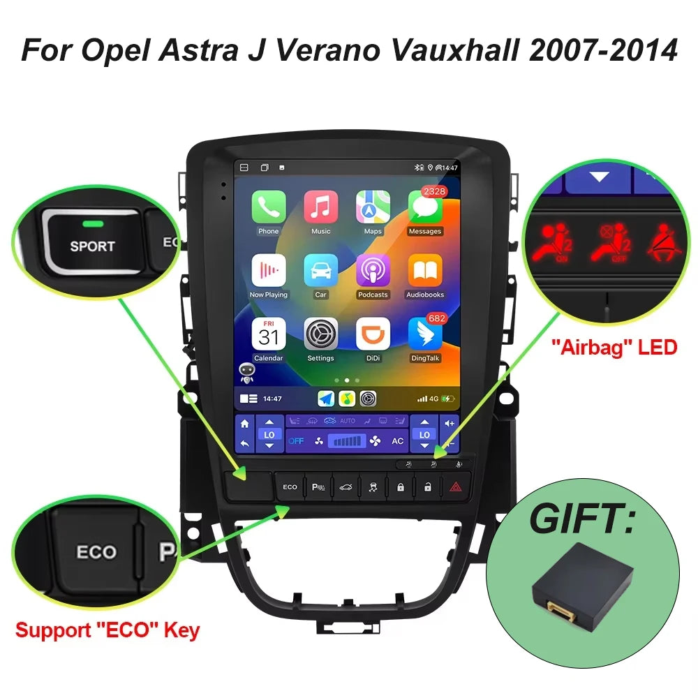 9.7" Android Car Multimedia Player for Opel Astra J & Vauxhall - image 5