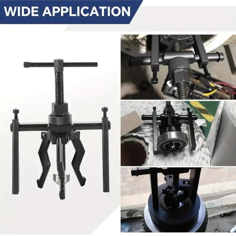 Car Inner Bearing Puller Gear 3-Jaws Extractor Heavy Duty Auto Repair Hand-Held Removal Tool Car Jaw Bearing Puller