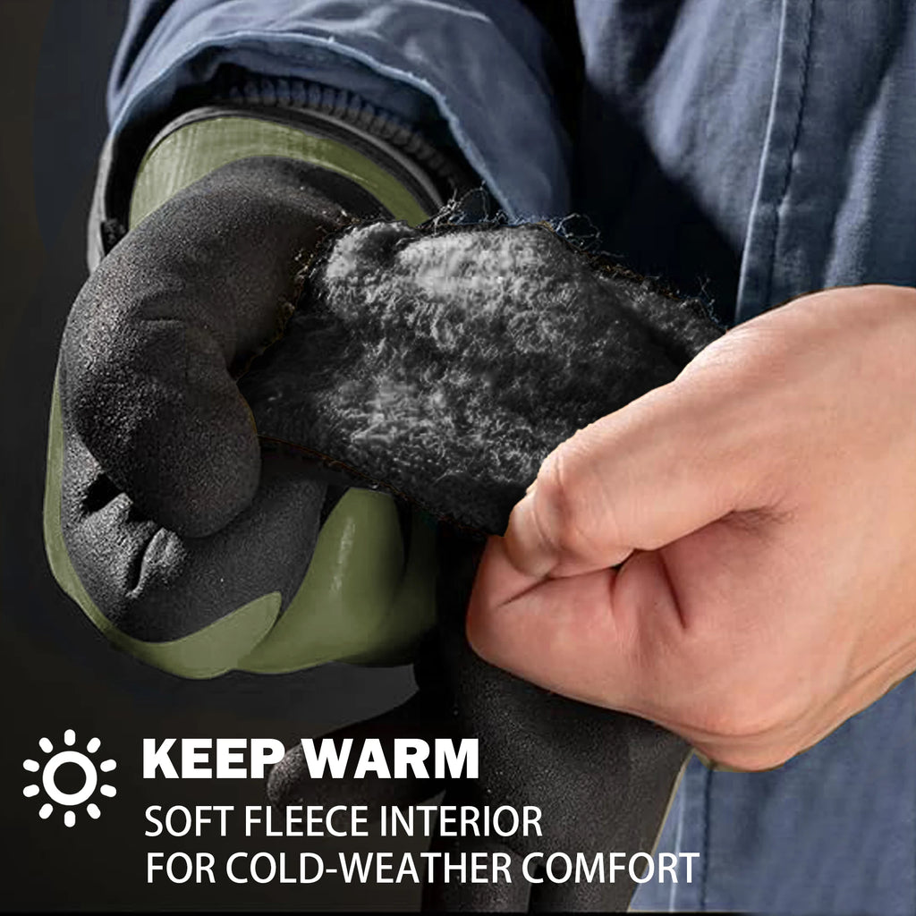 Winter Work Gloves with Thermal Liner – Latex Coated Grip