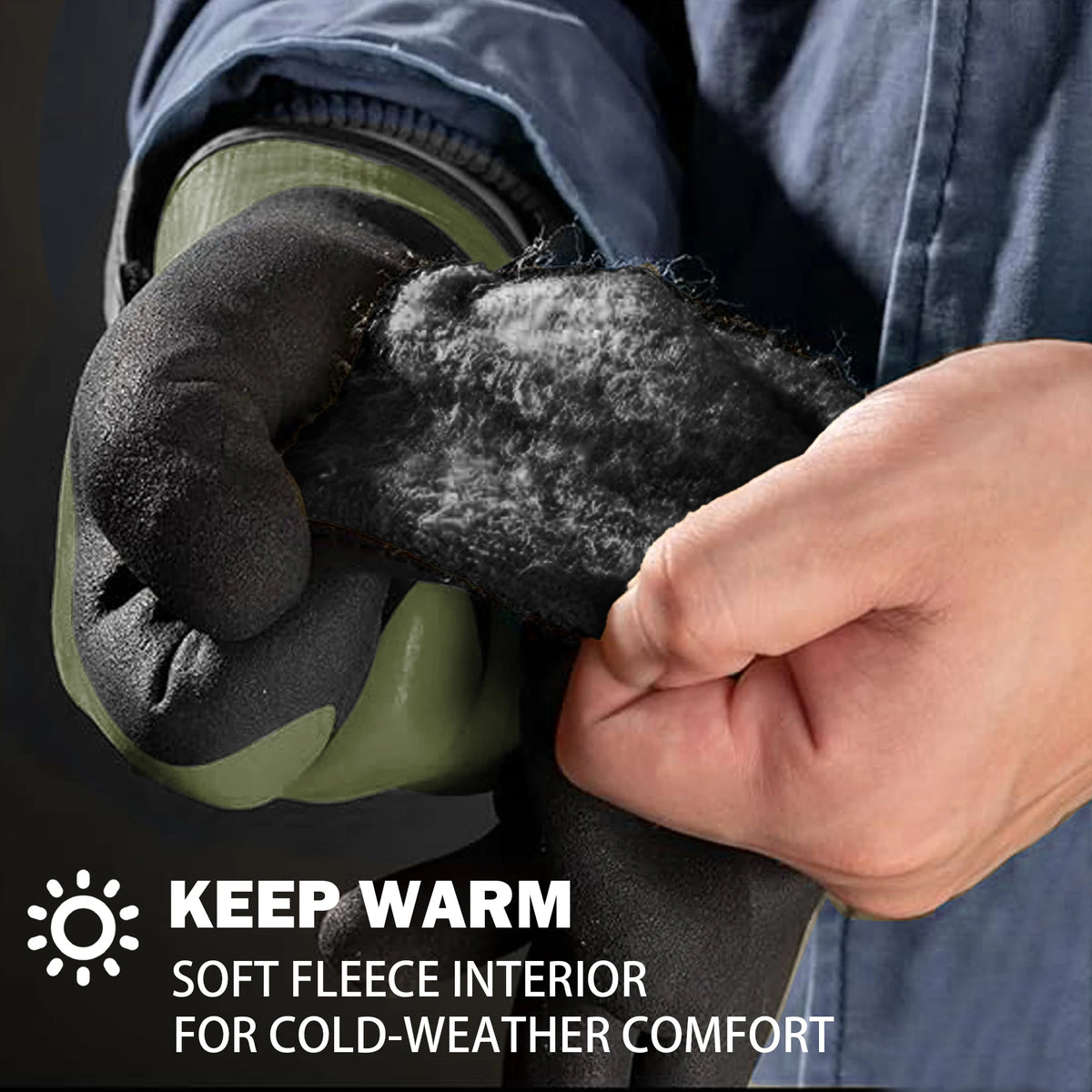Winter Work Gloves with Thermal Liner – Latex Coated Grip