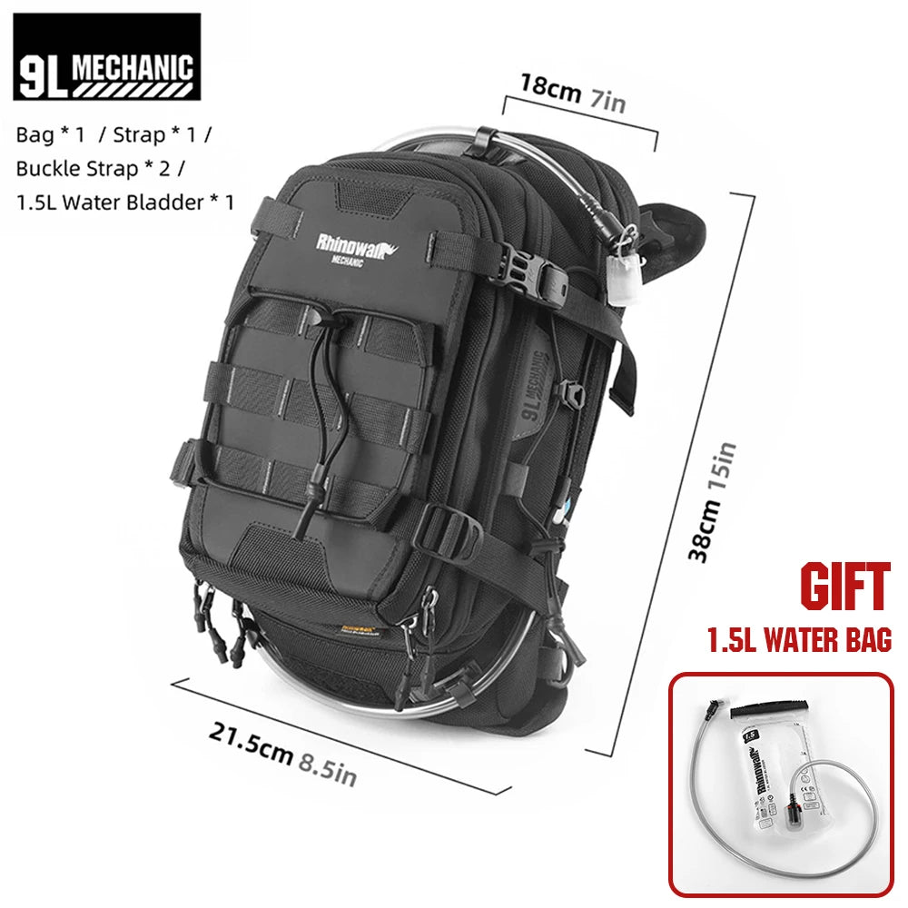 Rhinowalk 9L Waterproof Motorcycle Tank Bag with Water Bladder - image 26