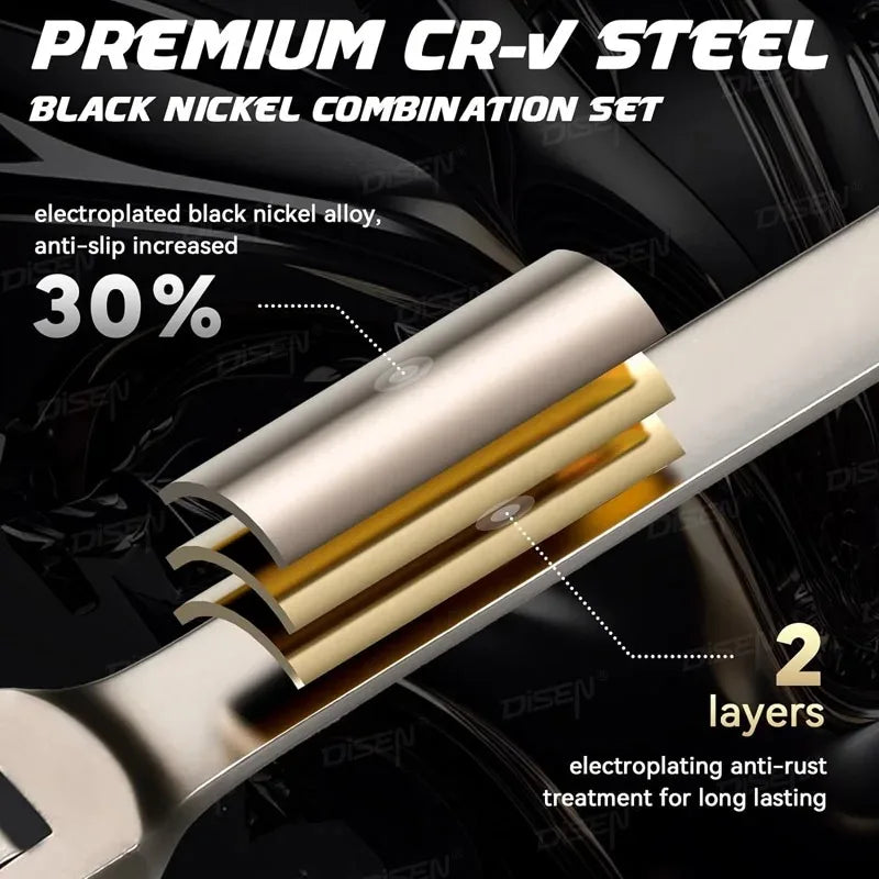 6–32mm Dual-Use Ratchet Combination Wrench