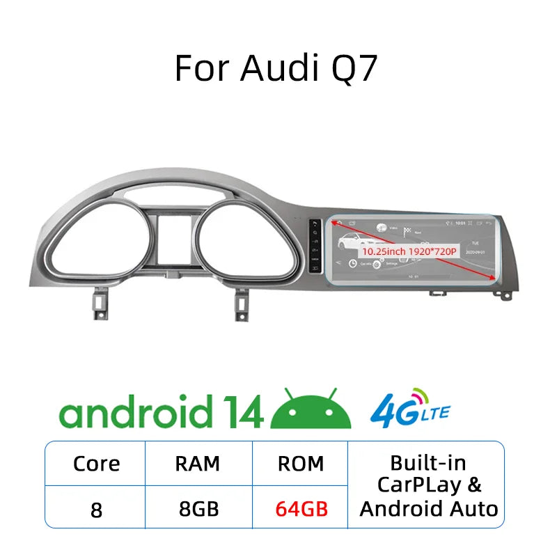 Android 14 Multimedia Player for Audi A4 A5 A6 Q7 - image 18
