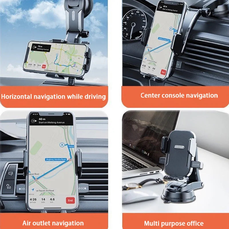 Universal Car Phone Mount for Dashboard & Windshield – GPS Holder - image 4