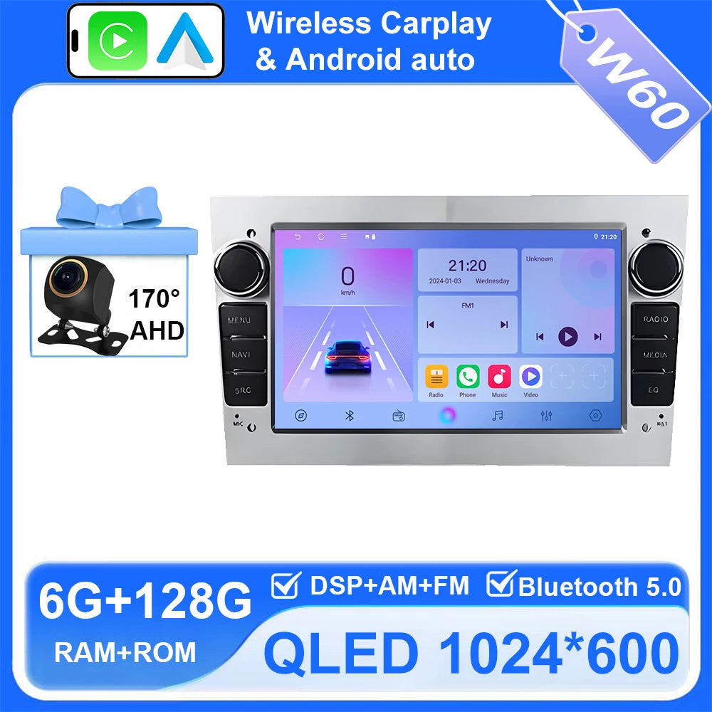 7-inch Android Car Radio with CarPlay GPS for Opel Astra Vectra Zafira - image 11