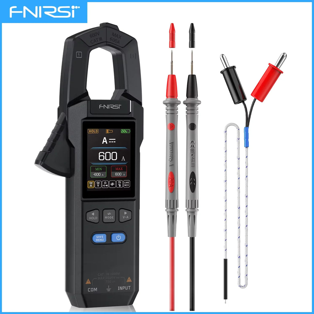 DMC-100 DC AC Current Clamp Meter 10000 Counts Digital Clamp Meter 600A Amperimetric Clamp USB Tester NCV Electrician Tools