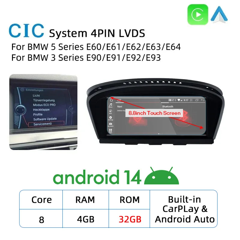 Android 14 Wireless CarPlay for BMW 3 & 5 Series - image 14