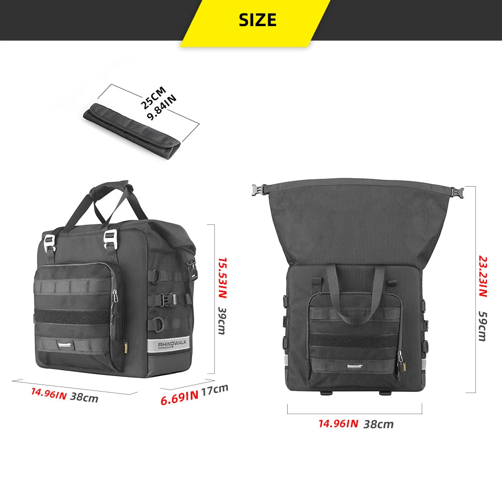 Rhinowalk 25-32L Quick-Release Expandable Tail Bag - image 6