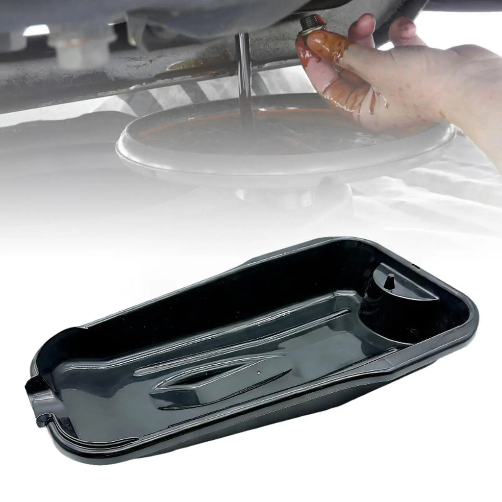 Oil Drain Pan Oil Drips Catcher Pan Universal Auto Repair Basin Oil Resistant Sturdy Oil Change Container for Garage Car Repair