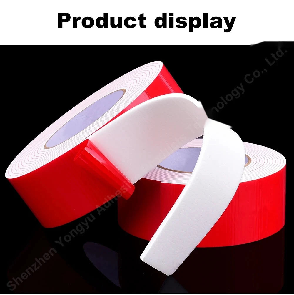 Heavy-Duty Double-Sided Foam Tape, 10–60mm Width
