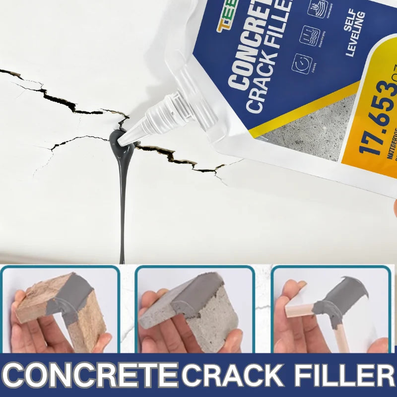 Asphalt and concrete crack filler, driveway repair sealant in 200ml and 500ml