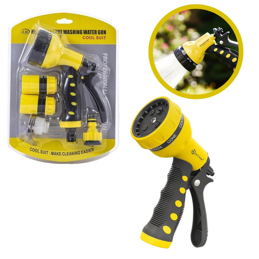 Garden Hose Nozzle Spray Nozzle Heavy Duty Watering Patterns Watering Plants Lawn Garden Washing Cars Cleaning Showering Pets