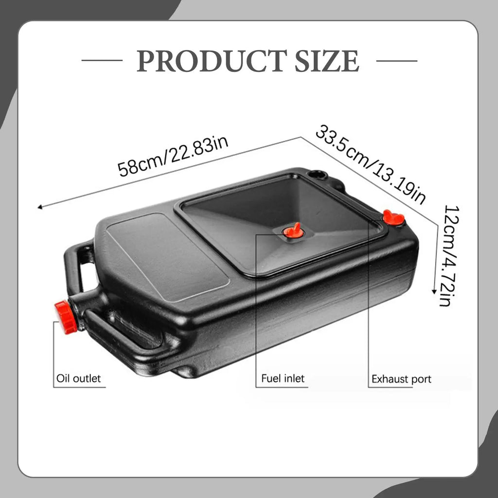 8L Oil Drain Container Leakproof with Handle Garage Truck Vehicle RV Oil Drain Pan Anti Splash Automotive Engine Oil Drip Pan