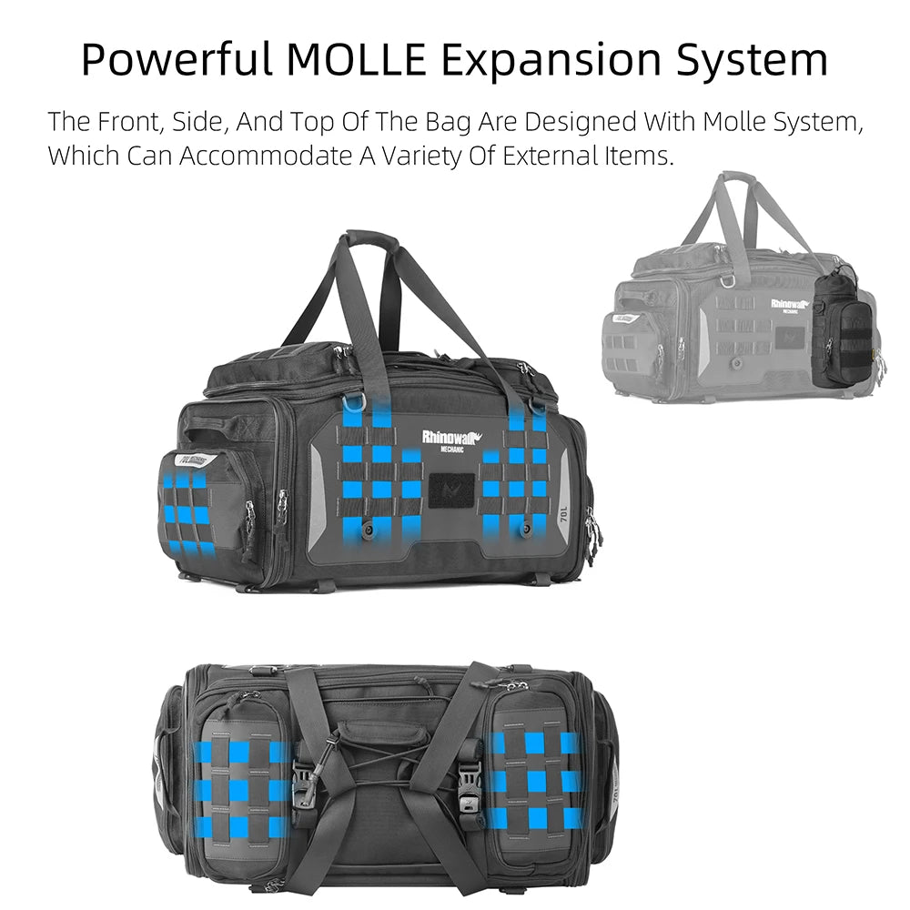 Rhinowalk 70L Magnetic Motorcycle Saddle Bag - image 5