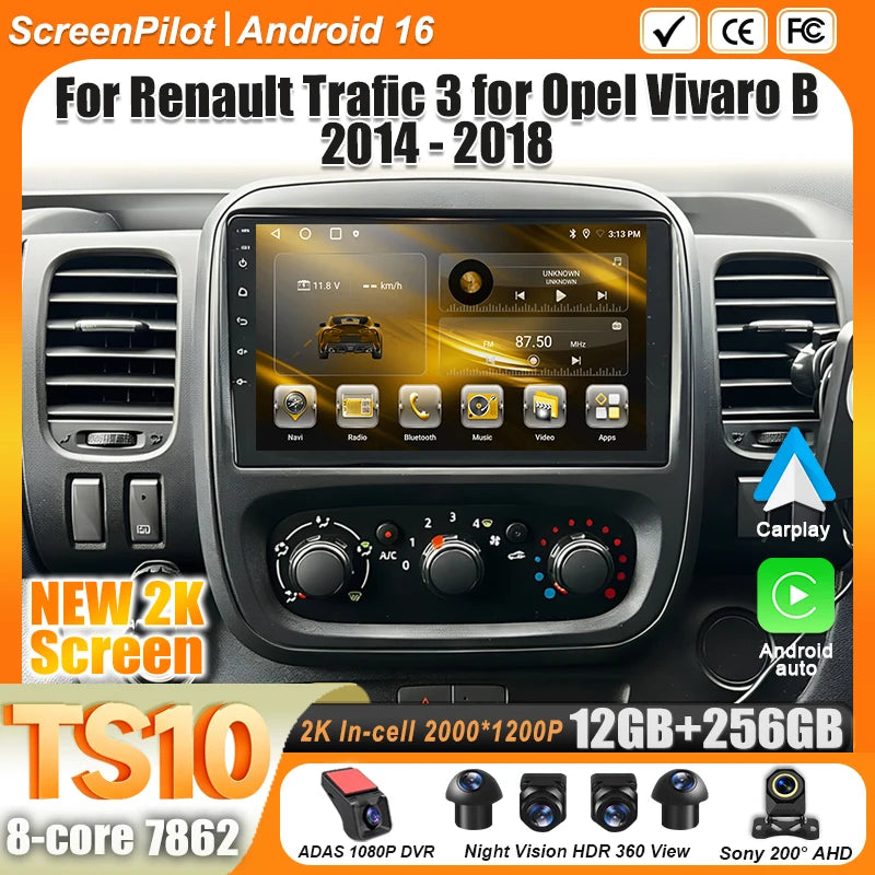 9-Inch Android Touchscreen Car Radio for Renault Trafic & Opel Vivaro - image 26