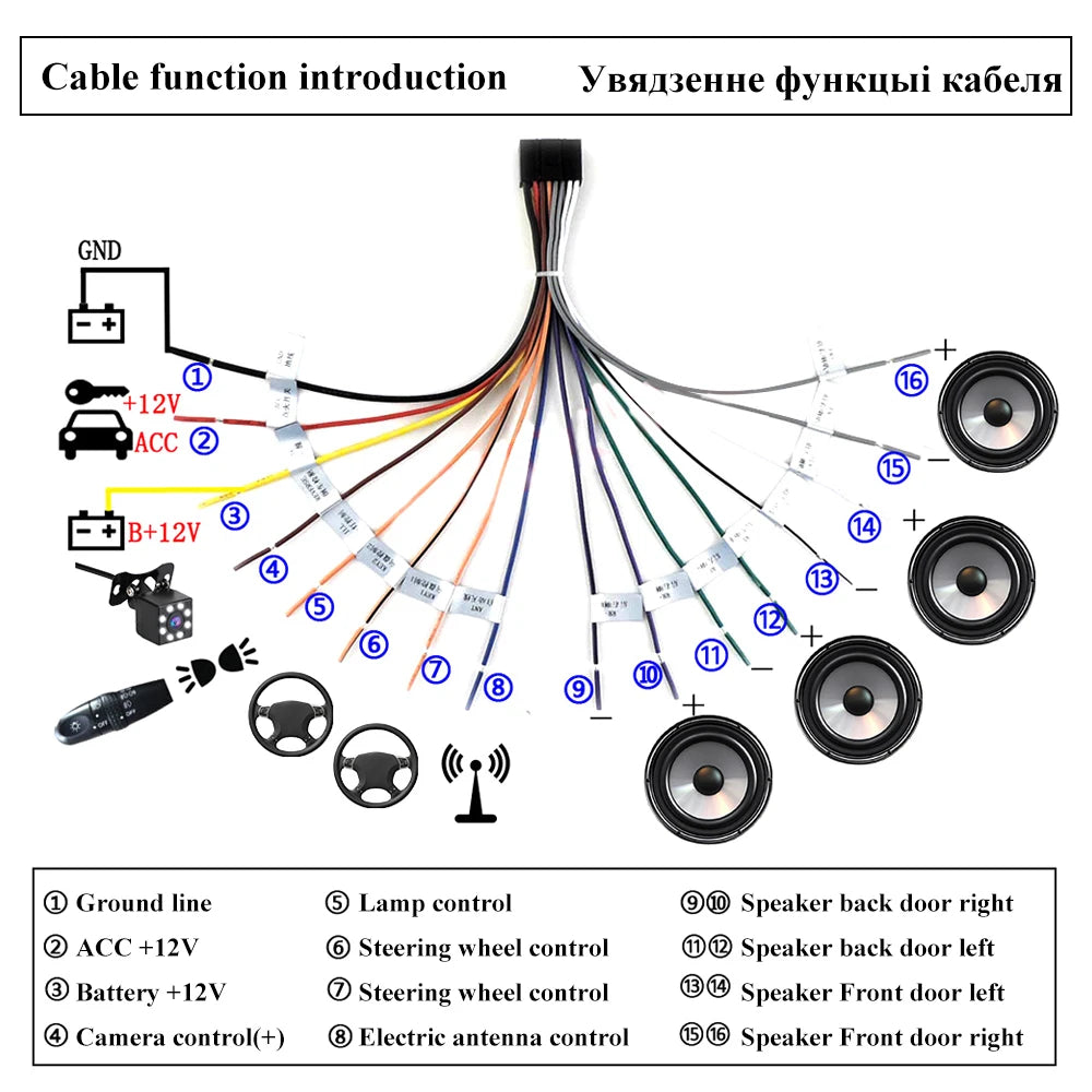 Suzuki 2Din Android Stereo Wiring Harness Adapter - image 2