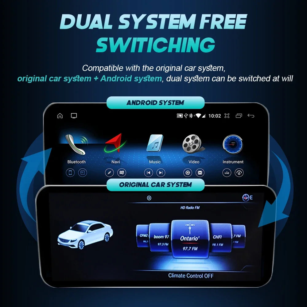 Wireless CarPlay Android 14 Stereo Mercedes C-Class W204 2011-2014 - image 5