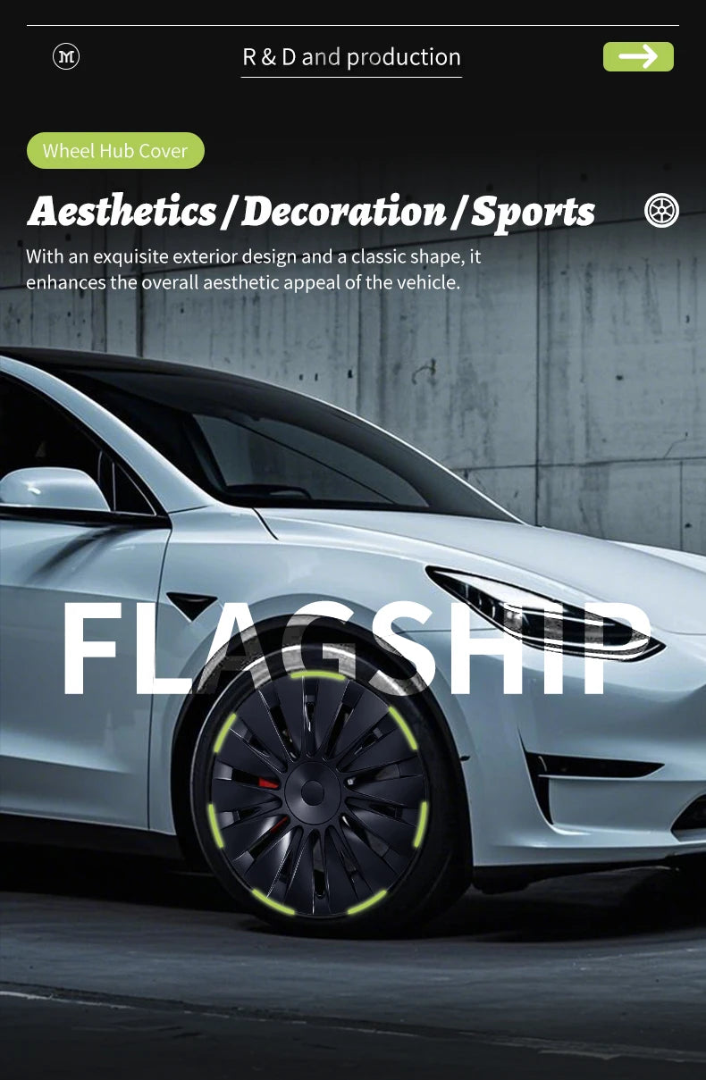 19-Inch Blade Wheel Covers for Tesla Model Y 2020-2024 - image 16