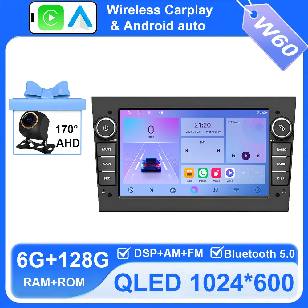 7-inch Android Car Radio with CarPlay GPS for Opel Astra Vectra Zafira - image 12