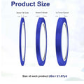3 Rolls of Blue Tape, 3/6/12 mm Wide Masking Tape, Fine Line Painter's Tape for Car, School, Office, DIY Projects ,for Nails