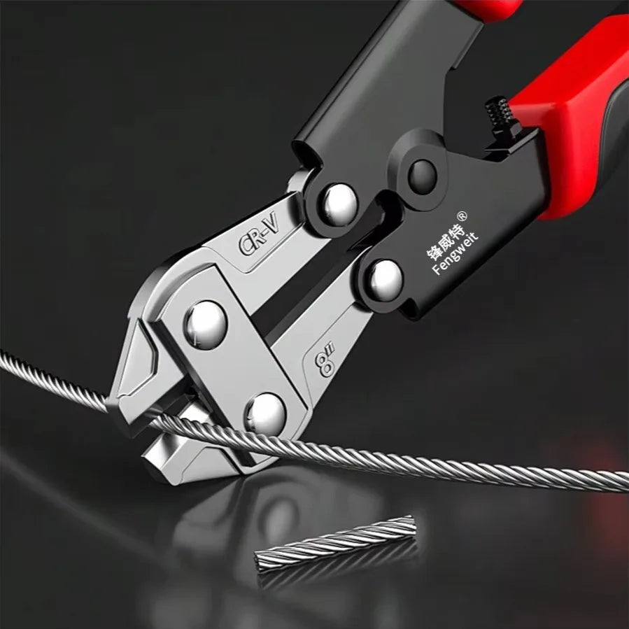 1pc Mini Bolt Cutter, Made Of Chrome-Vanadium Alloy Steel, Fast And Sharp, Labor-Saving Operation, Used To Cut Wire, Bar Steel,