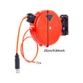 Car Automatic Retractable Hose Reel Heavy Duty 180 Swivel bracket Telescopic air drum reel for Garden Hose Reel Accessories