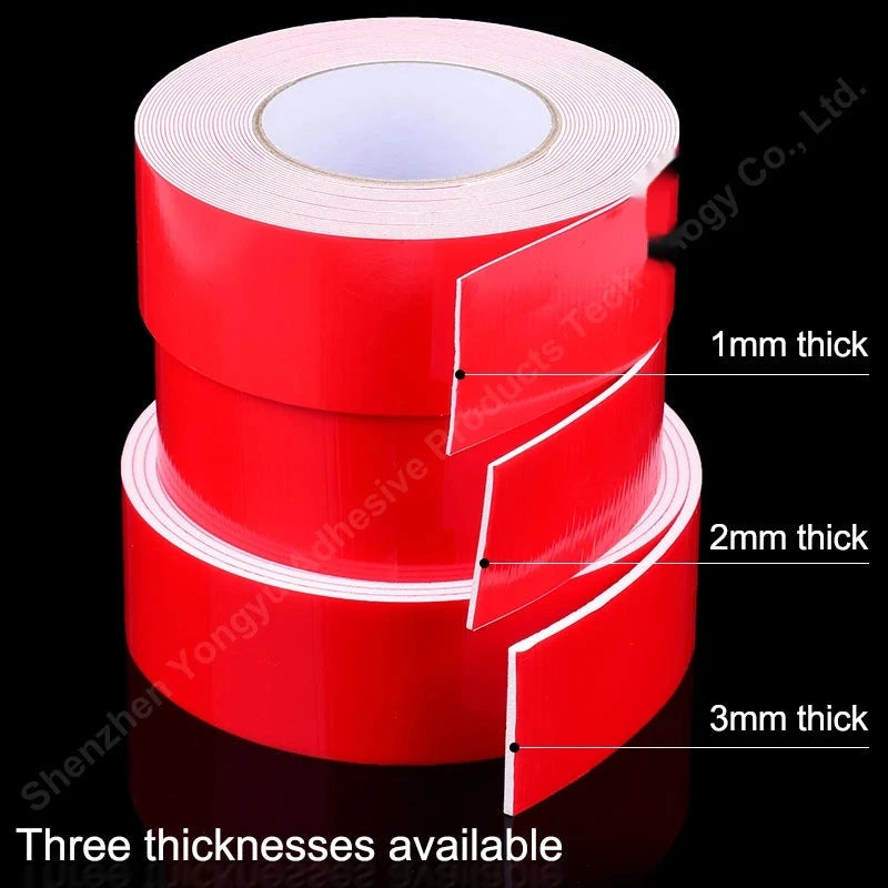 Heavy-Duty Double-Sided Foam Tape, 10–60mm Width