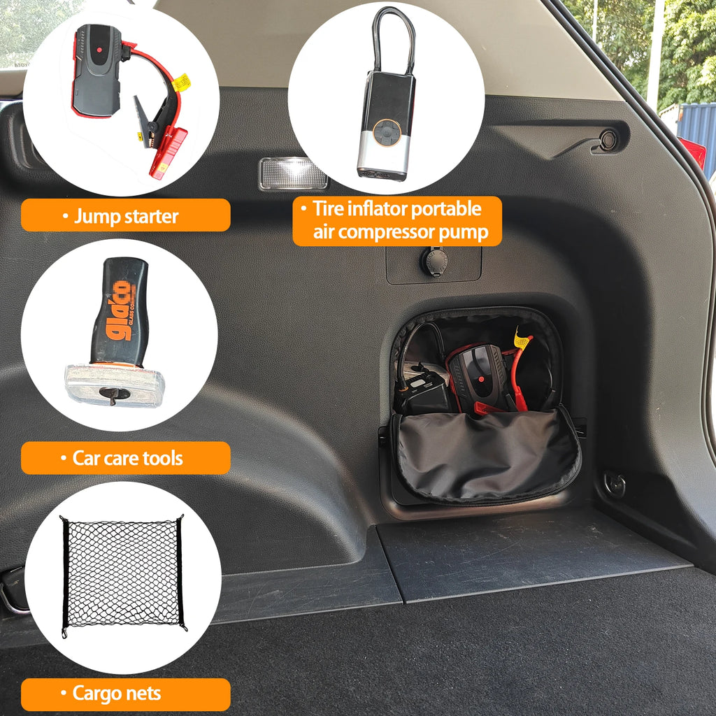 Trunk Side Cubby Storage Bag for Toyota RAV4 2019-2025