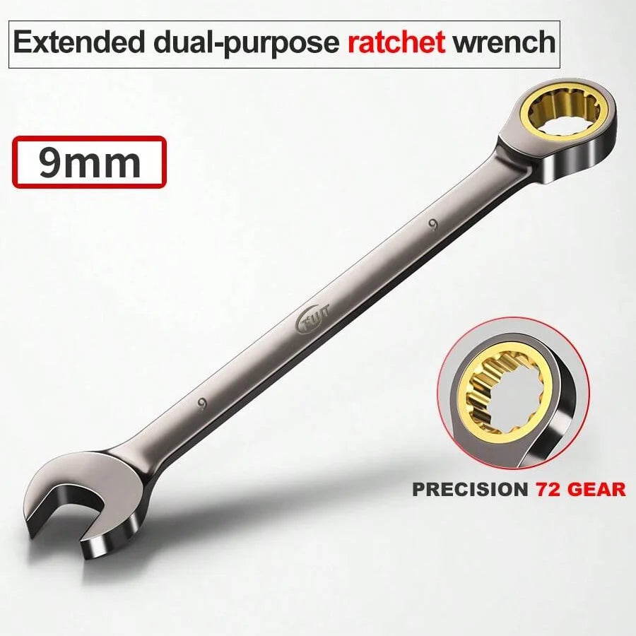 6–32mm Dual-Use Ratchet Combination Wrench