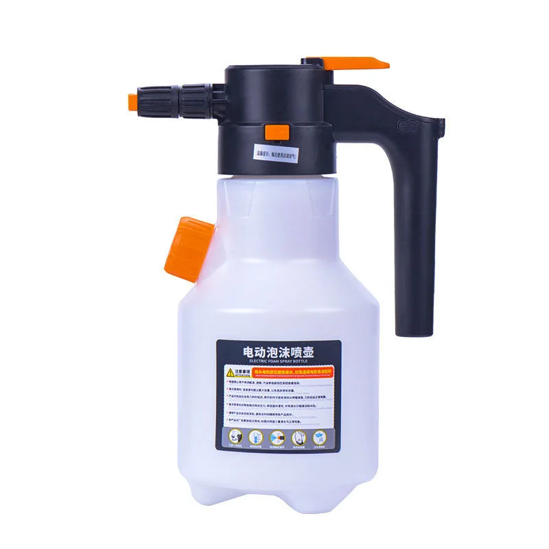 2L electric foam sprayer, rechargeable cordless car wash foam bottle