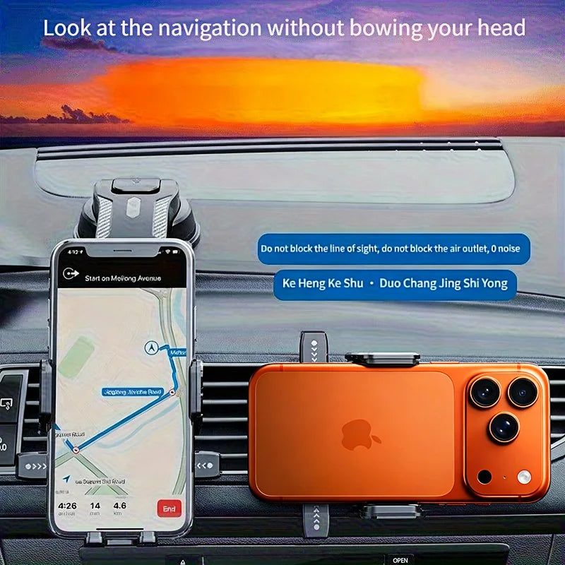 360° Rotating Car Phone Holder – Secure & Adjustable Dashboard Mount - image 2